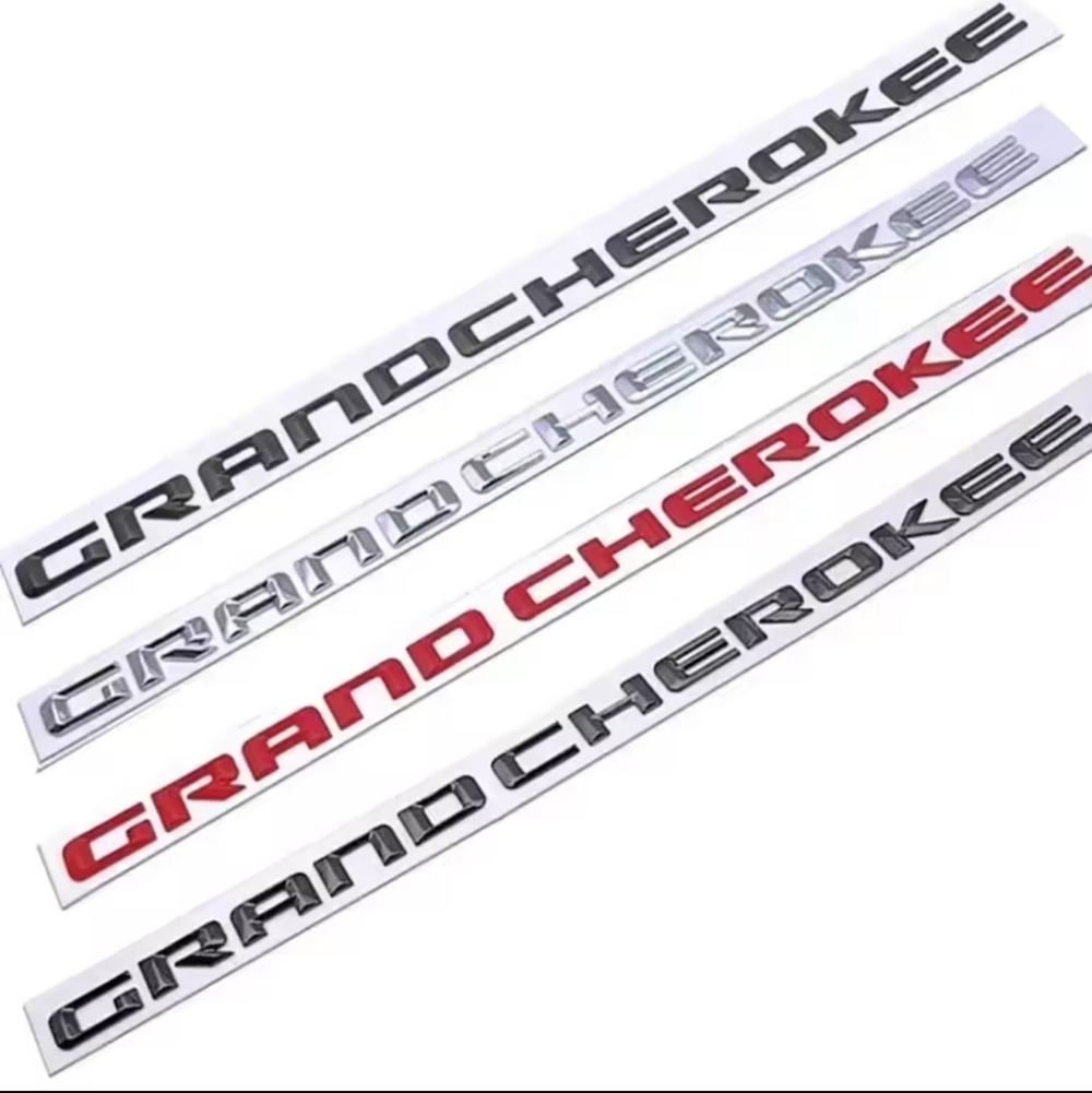 Grand Cherokee Adhesive Back Badge Emblem 20"